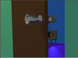 entering room